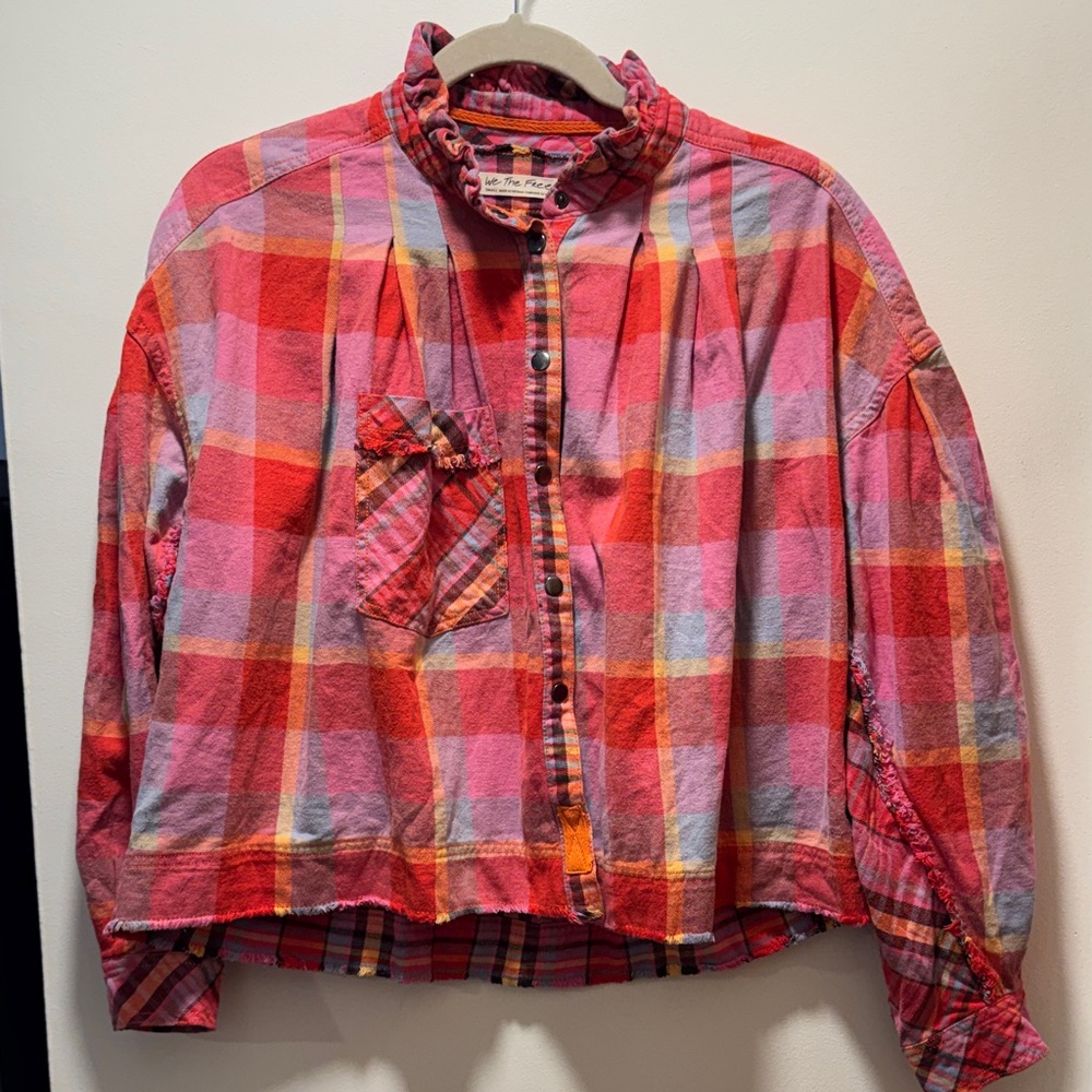 We The Free Multicolor Plaid Top